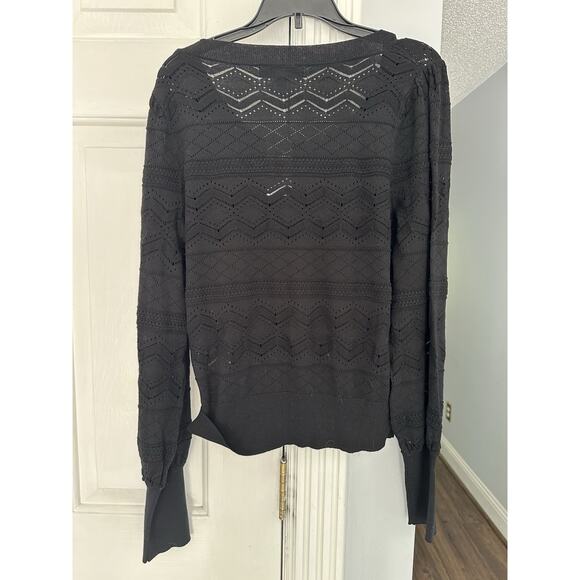 NWT Lot X 2 Lightweight Eyelet Sweaters Sz Med American Eagle Banana Republic - Picture 14 of 14